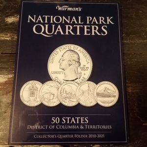 Filled National Park Quarters 50 States Book 2010-2021